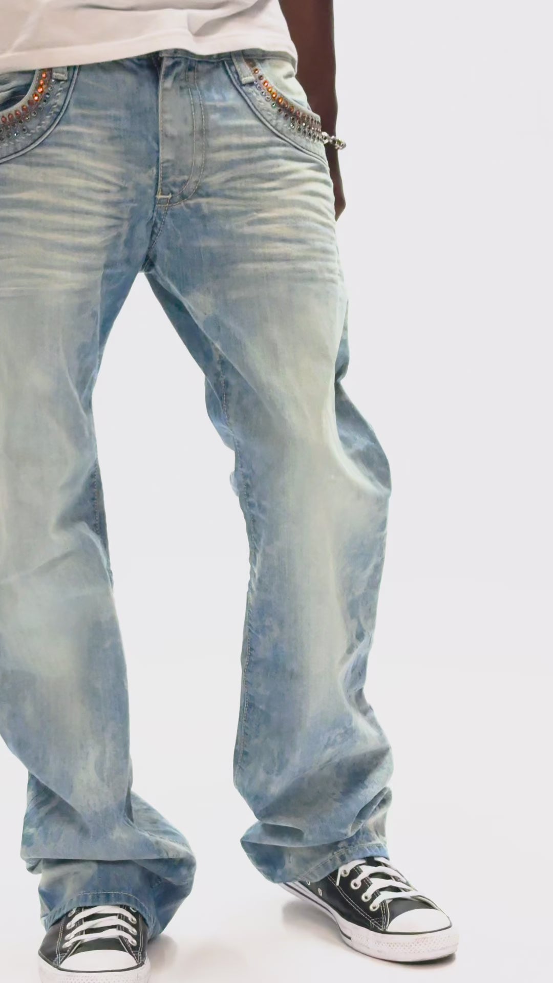ROBIN'S BOOT CUT JEANS IN CHEROKEE BLUE WASH WITH MONTANA AND