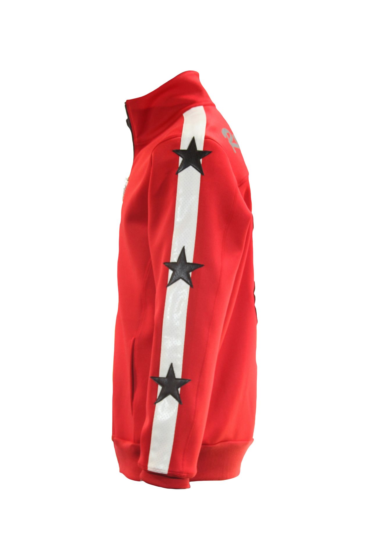 PATCHWORK STARS AND STRIPES JACKET IN RED