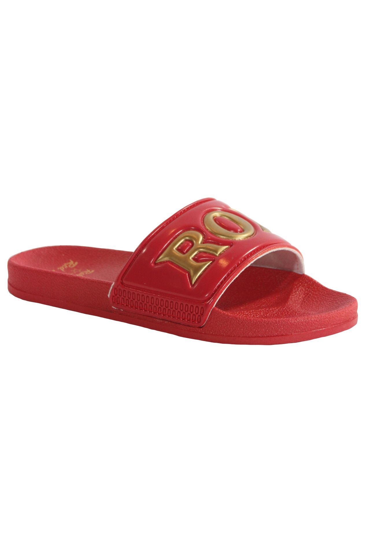 ROBIN SLIDES IN RED AND GOLD
