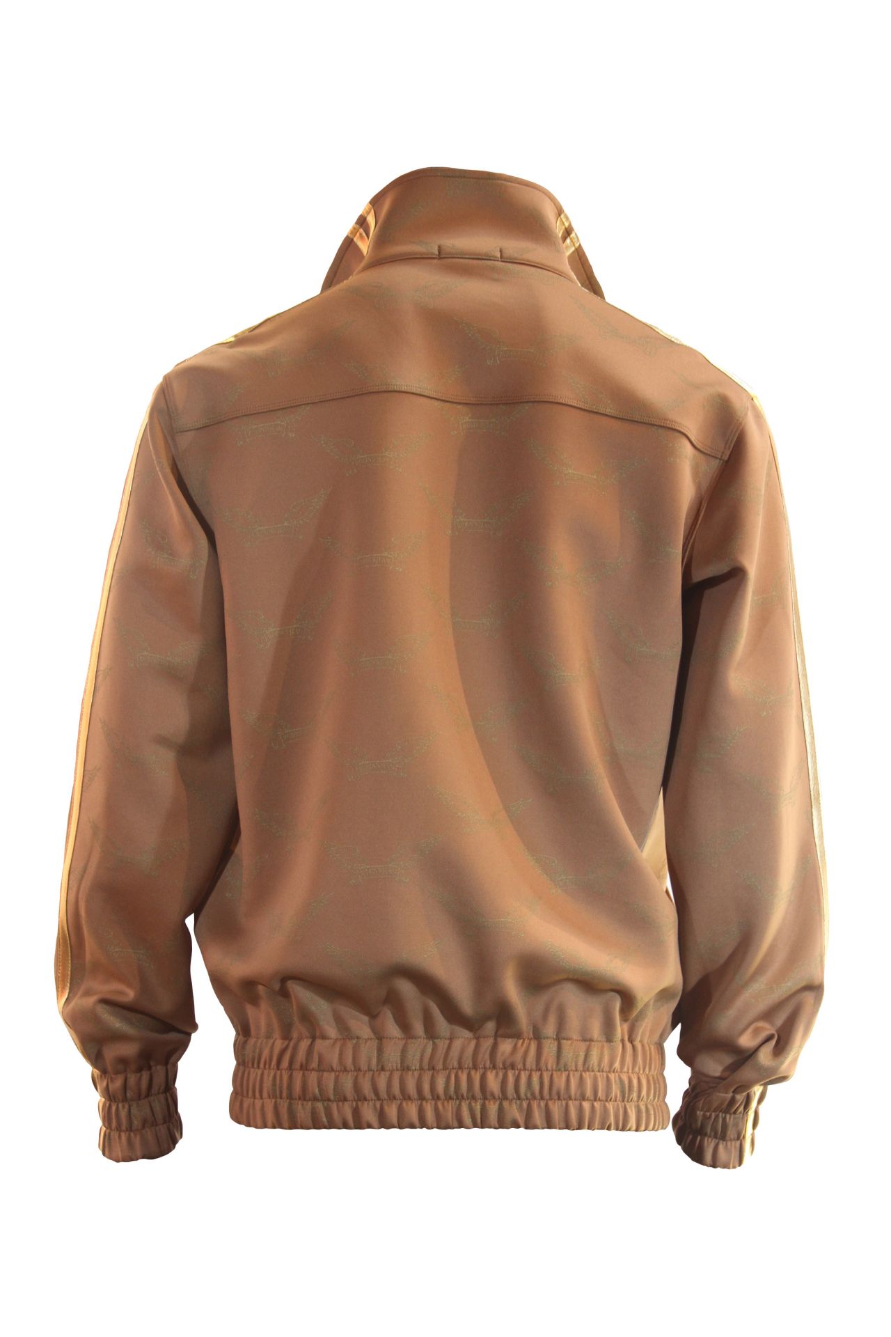 ROBIN'S MONOGRAM TRACK JACKET IN KHAKI AND GOLD