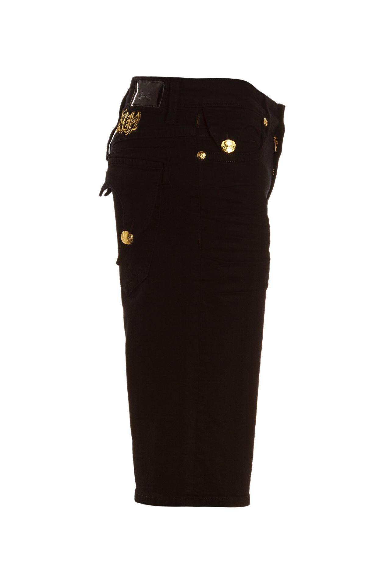 KILLER FLAP SHORTS IN BLACK AND GOLD