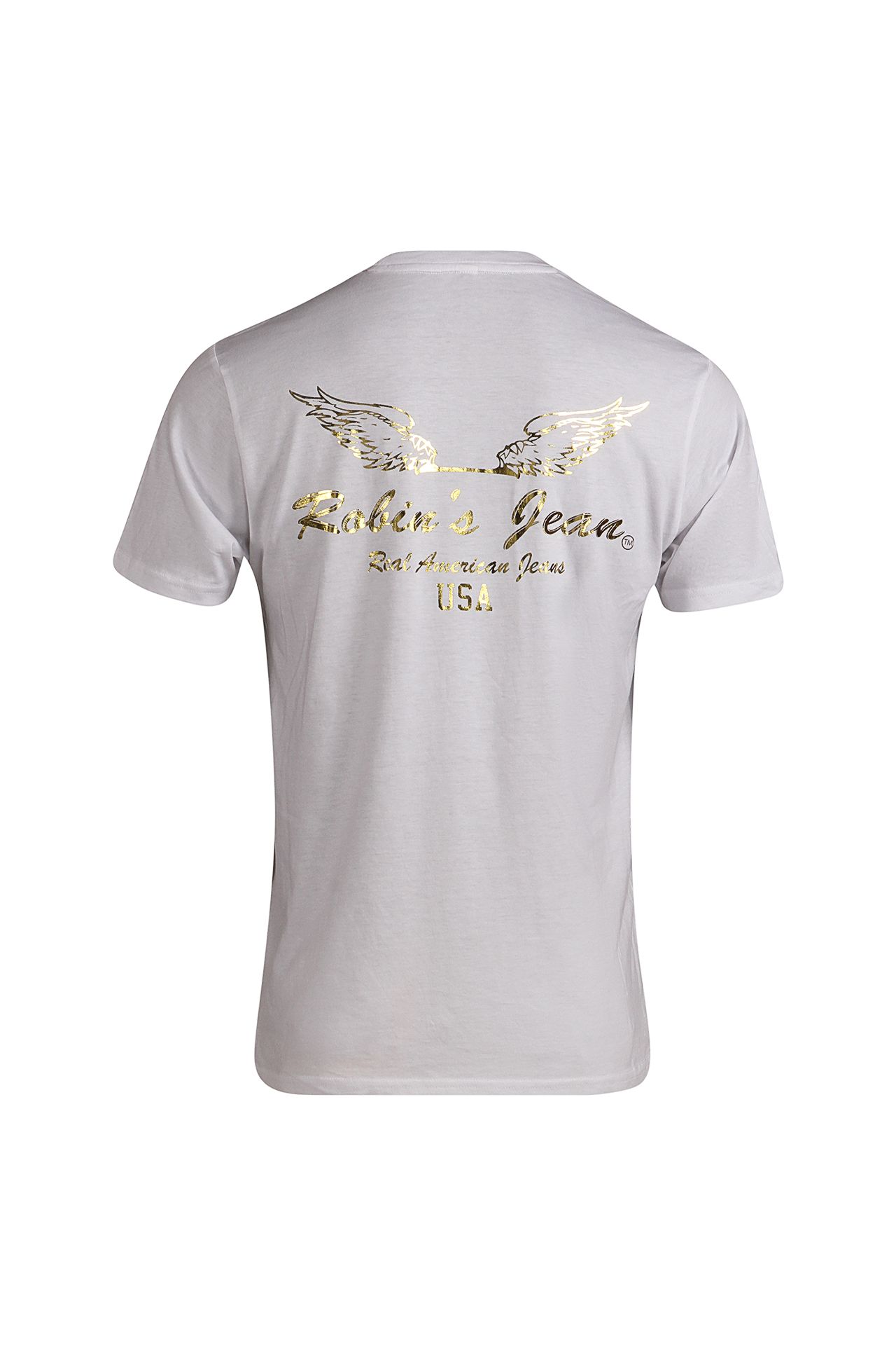 ROBIN WINGS TEE IN WHITE GOLD